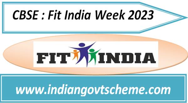 CBSE : Fit India Week 2023
