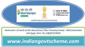 Declaration of result of JNU Recruitment (Non-Teaching Posts) - 2023 (advertised vide Empl. Advt. No.1/RC(NT)/2023) 2 declaration_of_result_of_jnu_recruitment