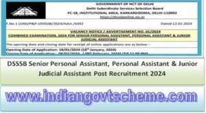 DSSSB Senior Personal Assistant, Personal Assistant & Junior Judicial Assistant Post Recruitment 2024 2 dsssb_senior_personal_assistant_personal_assistant_&_junior_judicial_assistant_post_recruitment_2024