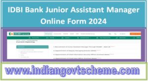 idbi_bank_junior_assistant_manager_online_form_2024
