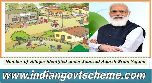 Number of villages identified under Saansad Adarsh Gram Yojana
