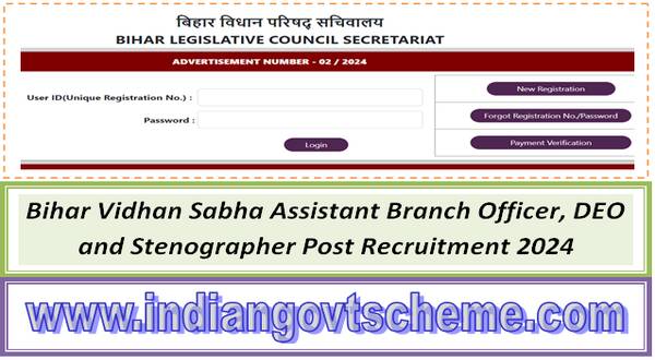 bihar_vidhan_sabha_assistant_branch_officer_deo_and_stenographer_post_recruitment_2024