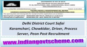 Delhi District Court Safai Karamchari, Chowkidar, Driver, Process Server, Peon Post Recruitment 2 delhi_district_court_safai_karamchari_chowkidar_driver_process_server_peon_post_recruitment