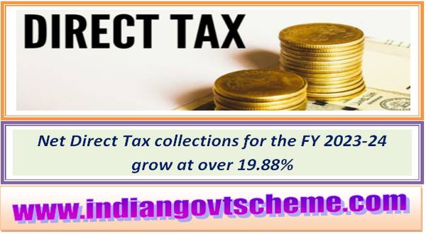 Gross Direct Tax collections for Financial Year (FY) 2023-24 register a growth of 18.74%