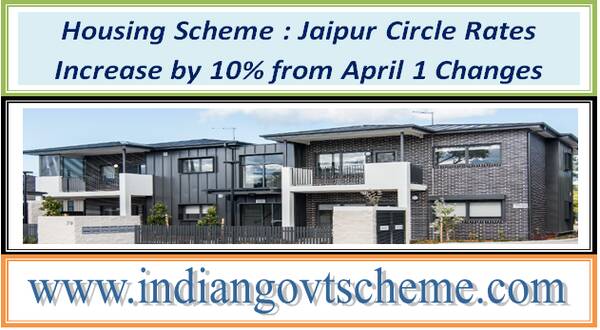 Housing Scheme : Jaipur Circle Rates Increase by 10% from April 1 Changes