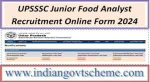 upsssc_junior_food_analyst_recruitment_online_form_2024