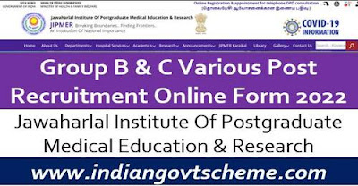 Group B & C Various Post Recruitment