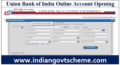 Union Bank of India Online Account Opening