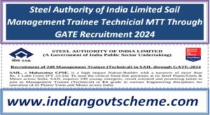 Steel Authority of India Limited Sail Management Trainee Technicial MTT Through GATE Recruitment 2024 2 steel_authority_of_india_limited_sail_management_trainee_technicial_mtt_through_gate_recruitment_2024