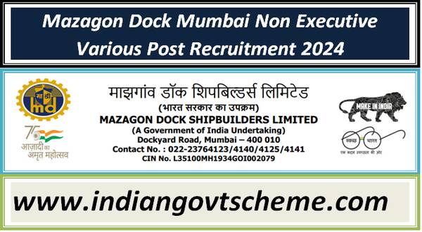 mazagon_dock_mumbai_non_executive_various_post_recruitment_2024