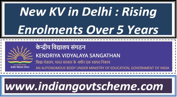 New KV in Delhi : Rising Enrolments Over 5 Years