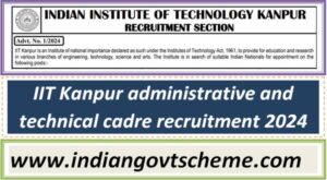 IIT Kanpur administrative and technical cadre recruitment 2024 2 iit_kanpur_administrative_and_technical_cadre_recruitment_2024