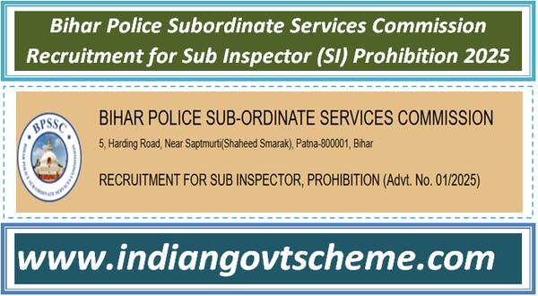 bihar_police_subordinate_services_commission_recruitment_for_sub_inspector_si_prohibition_2025