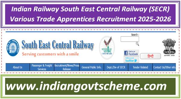 indian_railway_south_east_central_railway_secr_various_trade_apprentices_recruitment_2025-2026