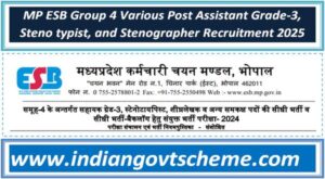 MP ESB Group 4 Various Post Assistant Grade-3, Steno typist, and Stenographer Recruitment 2025 2 mp_esb_group_4_various_post_assistant_grade-3_steno_typist_and_stenographer_recruitment_2025