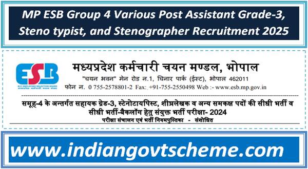 mp_esb_group_4_various_post_assistant_grade-3_steno_typist_and_stenographer_recruitment_2025