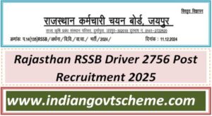 Rajasthan RSSB Driver 2756 Post Recruitment 2025 2 rajasthan_rssb_driver_2756_post_recruitment_2025