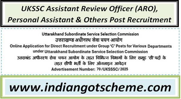 ukssc_assistant_review_officer_aro_personal_assistant_&_others_post_recruitment