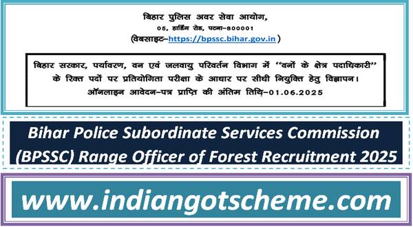 bihar_police_subordinate_services_commission _bpssc_range_officer_of_forest_recruitment_2025