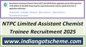 NTPC Limited Assistant Chemist Trainee Recruitment 2025 2 ntpc_limited_assistant_chemist_trainee_recruitment_2025