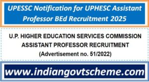 UPESSC Notification for UPHESC Assistant Professor BEd Recruitment 2025 2 upessc_notification_for_uphesc_assistant_professor_bed_recruitment_2025