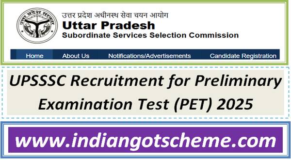 upsssc_recruitment_for_preliminary_examination_test_pet_2025