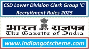 CSD Lower Division Clerk Group 'C' Recruitment Rules 2025 2 csd_lower_division_clerk_group_c_recruitment_rules_2025