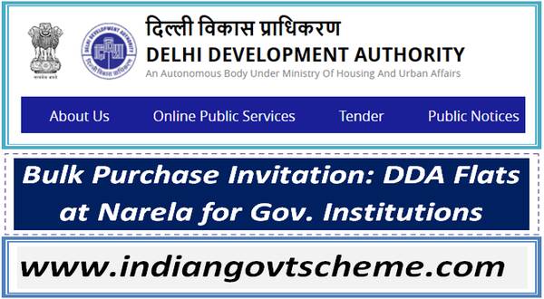 Bulk Purchase Invitation: DDA Flats at Narela for Gov. Institutions 28 bulk_purchase_invitation_dda_flats_at_narela_for_gov_institutions