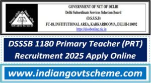 DSSSB 1180 Primary Teacher (PRT) Recruitment 2025 Apply Online 2 dsssb_1180_primary_teacher_prt_recruitment_2025_apply_online