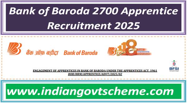 Bank of Baroda 2700 Apprentice Recruitment 2025 4 bank_of_baroda_2700_apprentice_recruitment_2025