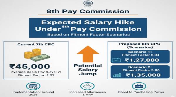 expected_salary_hike_under_8th_pay_commission_based_on_fitment_factor_scenarios