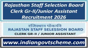 Rajasthan Staff Selection Board Clerk Gr-II/Junior Assistant Recruitment 2026 2 rajasthan_staff_selection_board_clerk_gr-ii_junior_assistant_recruitment_2026