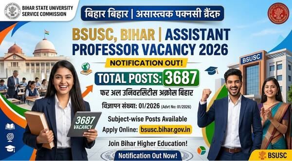 BSUSC Bihar Assistant Professor Vacancy 2026 Notification Out for 3687 Posts 10 bsusc_bihar_assistant_professor_vacancy_2026_notification_out_for_3687_posts