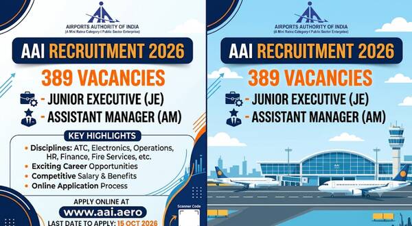 AAI Recruitment 2026, 389 Junior Executive & Assistant Manager Posts 3 AAI Recruitment 2026, 389 Junior Executive & Assistant Manager Posts