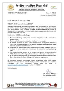 CBSE Science Challenge 2026  - Promoting Scientific Thinking and Problem-Solving Skills Among Students of Classes 8–10