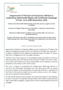Digital Life Certificate Campaign 5, 1–30 November 2026 – DLC for Pensioners