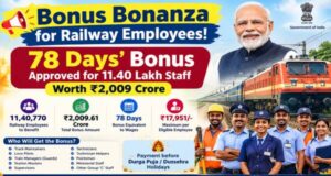 Bonus Bonanza for Railway Employees, 78 Days Approved for 11.40 Lakh Staff Worth ₹2,009 Crore 2 bonus_bonanza_for_railway_employees_78_days_approved_for_1140_lakh_staff_worth_₹2009_crore